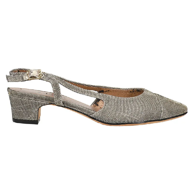 Chic and stylish women's shoes for graduation ceremoniesAliz Metallic Slingback Pumps