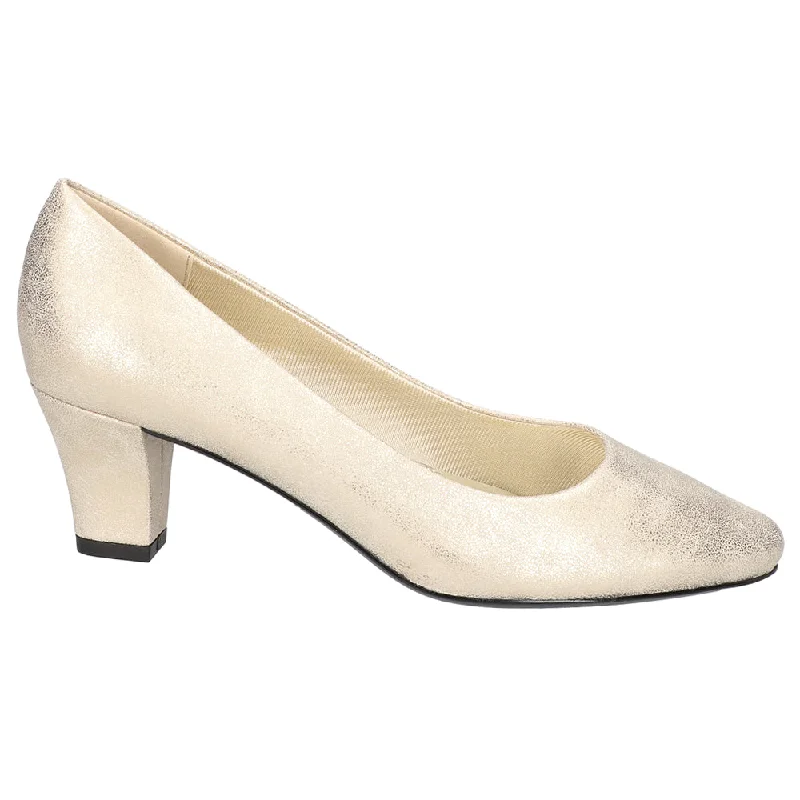 Elegant and sophisticated women's shoes for elegant eveningsBallari Metallic Wedding Block Heel Pumps