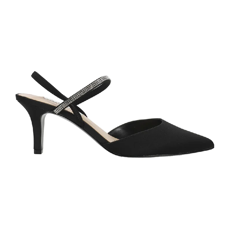 Feminine and romantic women's shoe designsBillie Rhinestone Pointed Toe Slingback Wedding Pumps