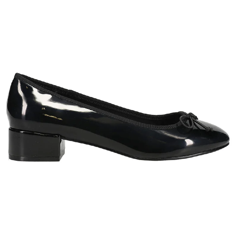 Warm and cozy women's shoes for winterCherish Patent Round Toe Block Heel Pumps