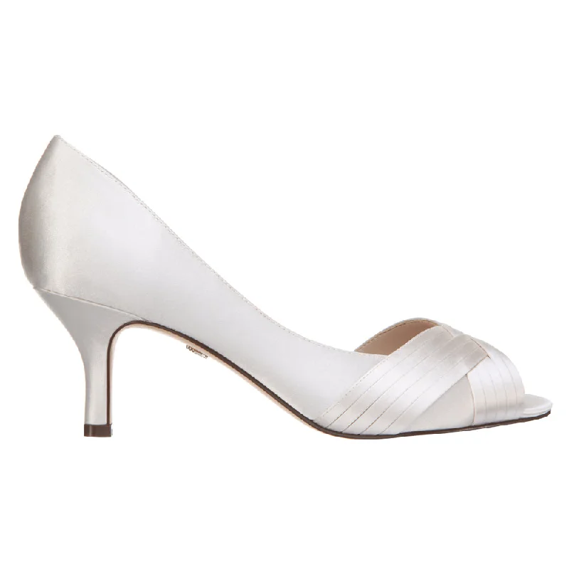 Bold and striking women's shoe fashionsContesa Metallic Peep Toe Evening Pumps