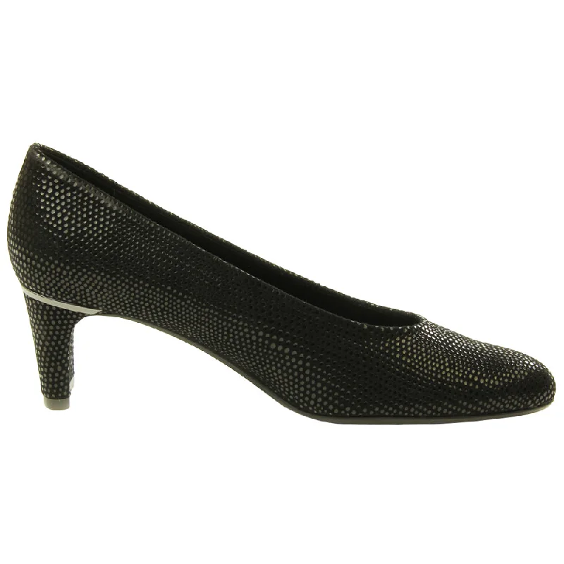 Stylish and supportive women's shoes for plantar fasciitisDayle Round Toe Block Heel Pumps