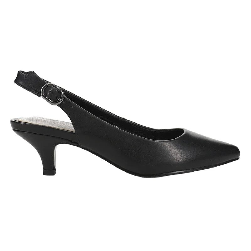 Flattering and stylish women's shoes for wide feetFaye Pointed Toe Kitten Heel Pumps