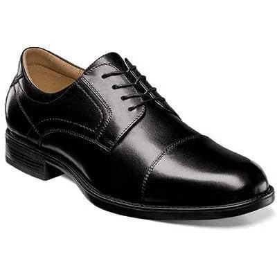 Durable and stylish women's shoes for active lifestylesFLORSHEIM MIDTOWN CAP TOE OXFORD BLACK MEDIUM AND WIDE