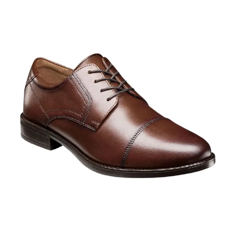 Timeless classic women's shoe designsFLORSHEIM MIDTOWN CAP TOE OXFORD COGNAC MEDIUM AND WIDE