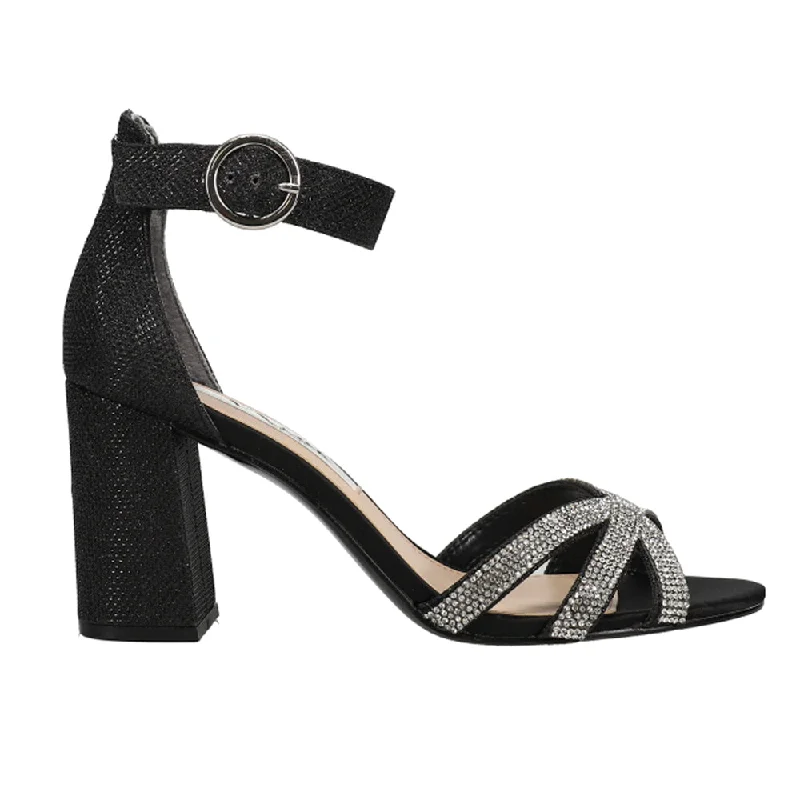 Vibrant and colorful women's shoe collectionsHaiden Rhinestone Block Heel Sandals