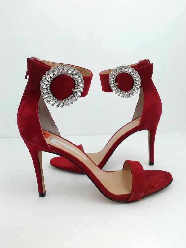 Stylish and affordable women's shoesINC International Concepts Reyna Red Heeled Sandal Size 8 M