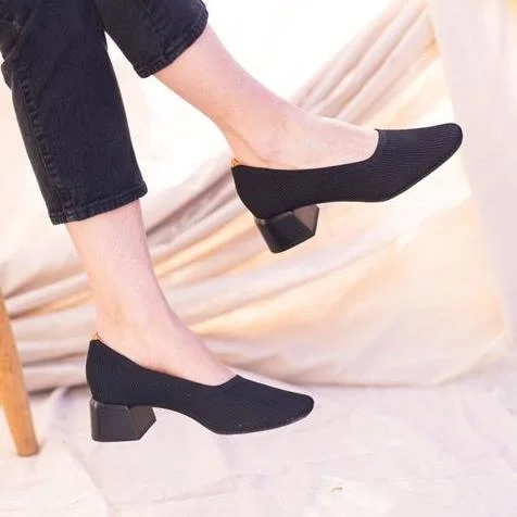 Luxurious and opulent women's shoe optionsL'AMOUR DES PIEDS SARAPHINA FABRIC - BLACK - SARAPH-FABLK