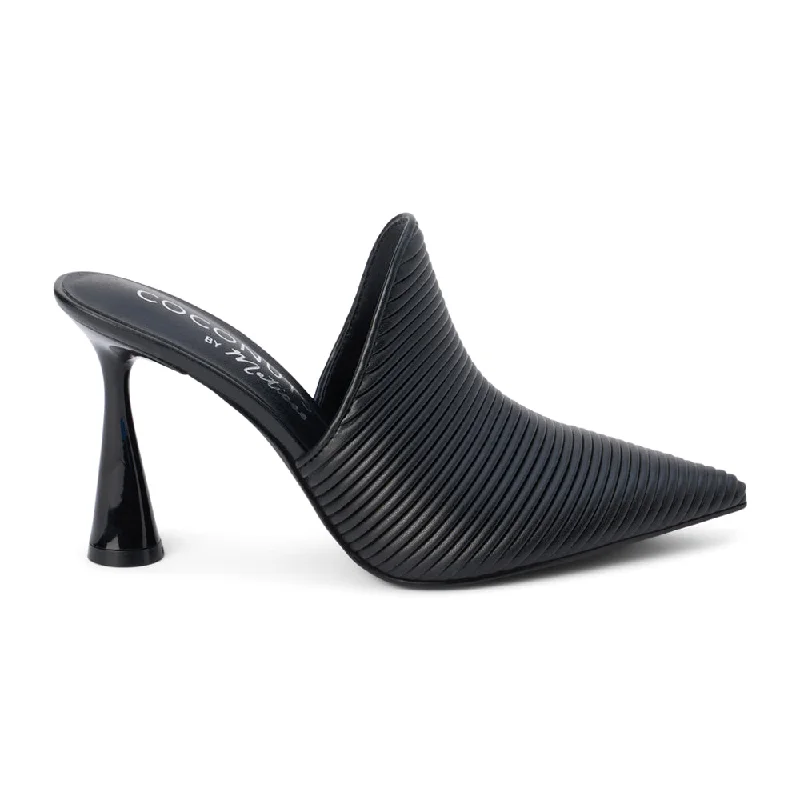 Comfy casual women's shoes for everyday wearRaina Embossed Pointed Toe Mules