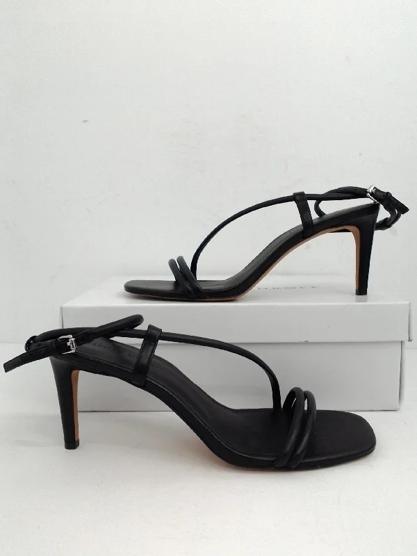 Versatile and elegant women's shoes for any outfitRebecca Minkoff Women's Nanine Black Leather Heel Sandal Size 10 M