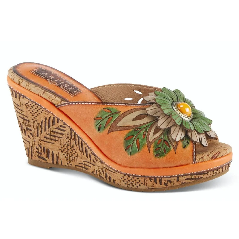 Feminine and romantic women's shoe designsSPRING STEP L'ARTISTE BLOOM SLIDE SANDAL - FINAL SALE!