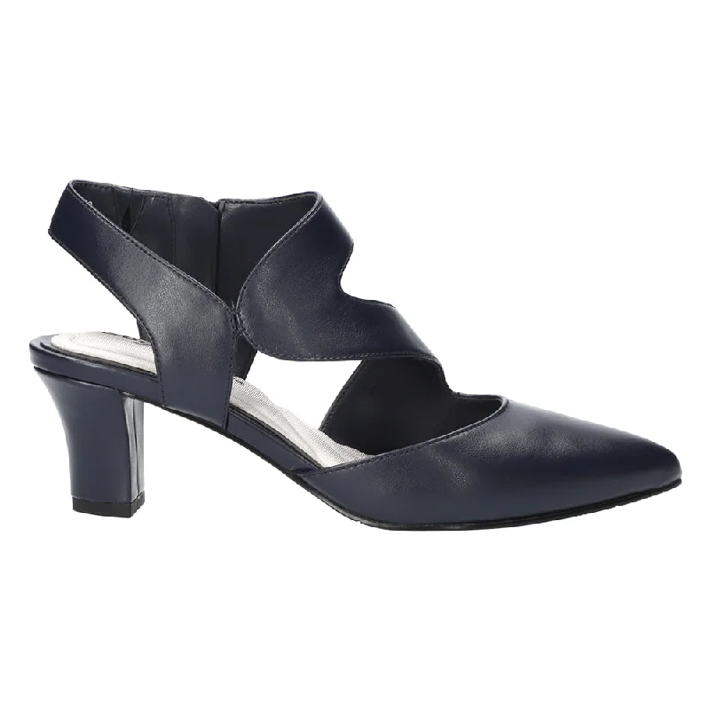 Comfy and cozy women's shoes for loungingVenue Zippered Block Heel Asymmetrical Pumps