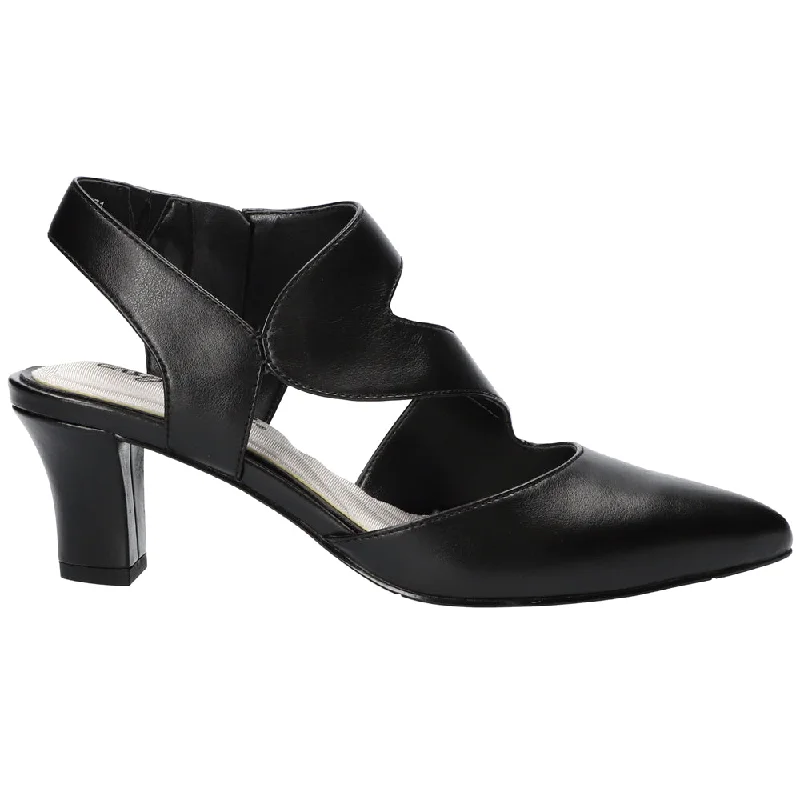 Comfy and stylish women's shoes for flat feetVenue Zippered Block Heel Asymmetrical Pumps
